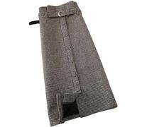 MdybF Women's skirts Tweed Midi Skirts For Women Autumn Winter Zipper High Waist Slim Skirt Simple All-Match Skirts-Brown-Xxl