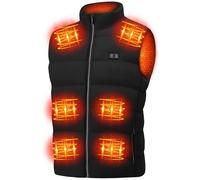 MDYHPN Heated Gilet for Men Women - USB Electric Heated Vest with 15 Heating Zone 3 Temperature Levels - Lightweight Winter Outdoor Heated Jacket for Hiking Skiing (Battery Pack Not Included)
