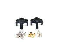 MDYOUHETX RC Decorative Accessories For FMS FCX24M For Camel Cup D90 D110 For Defender 1/24 First For Range Found RC Metal Front Steering Parts(Black)