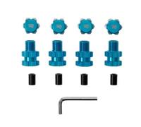 MDYOUHETX RC Decorative Accessories For Traxxas For MAXX 1/10 Metal 17mm Splined Wheel Hex Hub Extended Adapter 8956 RC Car Upgrade Parts(Blue)