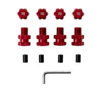 MDYOUHETX RC Decorative Accessories For Traxxas For MAXX 1/10 Metal 17mm Splined Wheel Hex Hub Extended Adapter 8956 RC Car Upgrade Parts(Red)