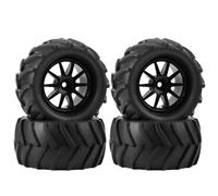 MDYOUHETX RC Rims Hubs Tire For Arrma For Granite For Grom 1/18 Preglued RC Monster Truck Rubber Tires 12mm Hex RC Tires 83 * 44mm RC Monster Truck Parts