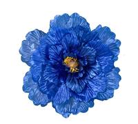 MDYTPT Golden Peony Flower Prop Dance Prop Simulation Peony Flower Sports Meeting The Opening Ceremony Admission Prop Dance Hand Flower(Blue,30cm)