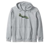 Me 162 WW2 Pilot History Fighter Plane Lover Airplane Zip Hoodie