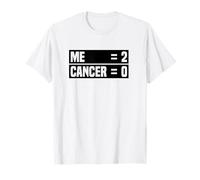 Me 2 Cancer 0 Beat Cancer Twice Cancer Survivor T-Shirt