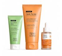 Me 3-Step Anti Acne Kit with 2% Salicylic Acid | Facewash + Serum + Moisturiser | Controls Oil, Clears Acne & Hydrates Skin