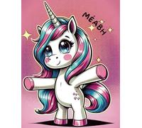 Méabh: Unicorn Sketchbook Pink Cute Comic Style, for girls named Méabh, 120 Blank Pages, 8.5" x 11", Ideal for Sketching, Drawing & Crayon Coloring, Children's Art Books