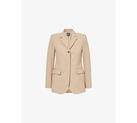 Me And Em Womens Me And Em Contour Slim-Fit Woven Blazer Sand 14
