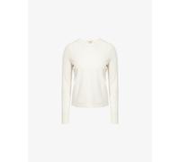 Me And Em Womens Me And Em Warm Touch Long-Sleeves Cotton-Jersey Top Light Cream 6