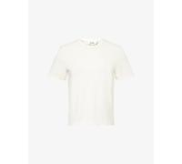 Me And Em Womens Me And Em Warm Touch Round-Neck Cotton-Jersey T-Shirt Light Cream 14