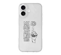 Me And God Are Like This Phone Case TPU Shockproof Protective Cover