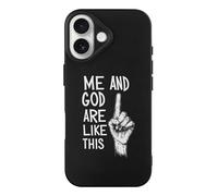 Me And God Are Like This Phone Case TPU Shockproof Protective Cover
