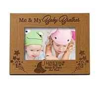 Me and My Baby Brother Engraved Photo Frame Gift (4 x 6 Inch)