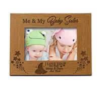 Me and My Baby Sister Engraved Photo Frame Gift (4 x 6 Inch)