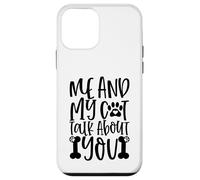 Me And My Cat Talk About You Paw Print Message Forever Case for iPhone 12 mini