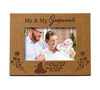 Me and My Godparents Wooden Photo Frame Gift (5 x 7 Inch)