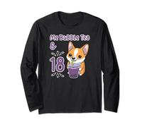 Me Bubble Tea & 18 Cute Anime Kawaii 18th Birthday Gift Girl Long Sleeve T-Shirt