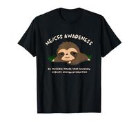 ME/CFS AWARENESS - An Invisible Illness - Cute Sloth T-Shirt