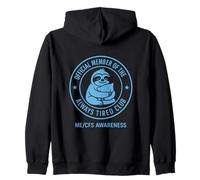ME/CFS AWARENESS - OFFICIAL MEMBER OF THE ALWAYS TIRED CLUB Zip Hoodie