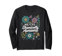 ME/CFS Chronically Awesome Chronic Fatigue Awareness Long Sleeve T-Shirt