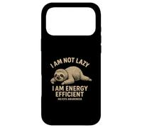 ME/CFS - I AM NOT LAZY I AM ENERGY EFFICIENT - Cute Sloth Case for iPhone 17 Pro Max