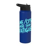 ME/CFS More Than Fatigue Chronic Illness Awareness Stainless Steel Insulated Water Bottle