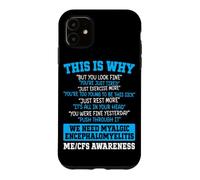 ME CFS Myalgic Encephalomyelitis Warrior Case for iPhone 11