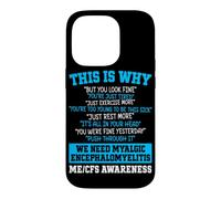 ME CFS Myalgic Encephalomyelitis Warrior Case for iPhone 14 Pro