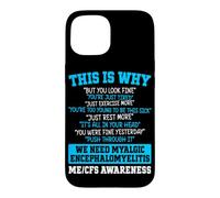 ME CFS Myalgic Encephalomyelitis Warrior Case for iPhone 15