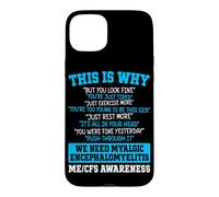 ME CFS Myalgic Encephalomyelitis Warrior Case for iPhone 15 Plus