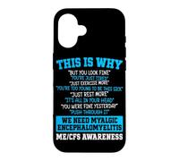 ME CFS Myalgic Encephalomyelitis Warrior Case for iPhone 16