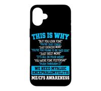 ME CFS Myalgic Encephalomyelitis Warrior Case for iPhone 16 Plus
