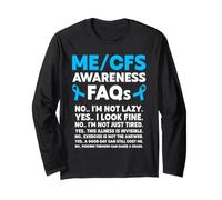 ME CFS Myalgic Encephalomyelitis Warrior Long Sleeve T-Shirt