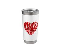 Me Dice Que Me AMA Red Heart Stainless Steel Insulated Tumbler