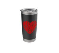 Me Dice Que Me AMA Red Heart Stainless Steel Insulated Tumbler
