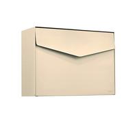 ME-FA MEFA Letter 111 Letter Box (Ivory, Postbox with Security Lock, Letter Design, Size 312 x 430 x 178 mm) 111220M