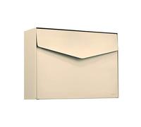 ME-FA MEFA Letter 112 Letter Box (Ivory, Postbox with Security Lock, Design Letter Box, Size 312 x 430 x 128 mm) 112220M