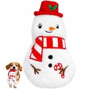ME GUSTA PET Dog Toys, Dog Xmas Christmas Santa Claus Squeaky Plush Chew Fetch Brain Stimulating Toy Presents for Small Medium Dogs (X Large, Christmas)