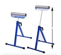 ME JO 1 Pack - Adjustable Roller Stand for Woodworking - Foldable Mitre Saw Support Stand, Table Saw & Chop Saw Roller Stand Universal, 400mm Roller, Heavy Duty Workshop Support Stand