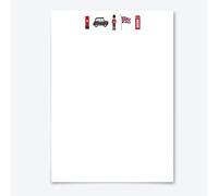 Me Loovely Beefeater Britain Letter Writing Paper and Envelopes A5 Size Papers Writing Stationery Supplies | (20 - Refill Only)