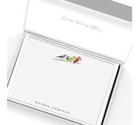 Me Loovely Birds Collection Personalised Notecards and Envelopes Set A6 Size Correspondence Card Customized Luxury Stationery| Christmas Gifts (Multipack of 10)