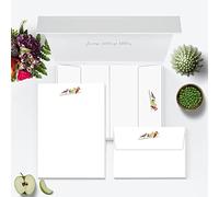 Me Loovely Birds Letter Writing Paper and Envelopes Set A5 Size Papers Stationery Supplies for Writing Invitations Correspondence & Christmas Gifts (Multipack of 20)