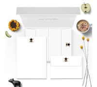 Me Loovely Bumble Bee Letter Writing Paper & Envelopes A5 Size Letters Papers Stationery Supplies (Pack of 20 with Gift Box)