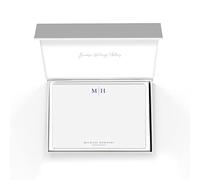 Me Loovely Classic Design Personalised Notecards and Envelopes Set Blank Greeting Card Customized Correspondence Cards Luxury Stationary | Christmas Gifts (A5 Size, Pack of 20)