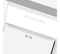 Me Loovely Classic Design Personalised Notecards and Envelopes Set Blank Greeting Card Customized Correspondence Cards Luxury Stationary | Christmas Gifts (A5 Size, Pack of 40)