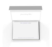Me Loovely Classic Design Personalised Notecards And Envelopes Set Correspondence Card Customized Luxury Blank Greeting Notecards | Christmas Gifts (A6 Size, Pack Of 20)