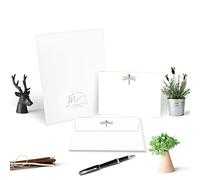Me Loovely Dragonfly Flat Notecard and Envelopes Sets All Occasion Flat Greeting Correspondence Cards A6 Size Notecards Set for Writing & Gifts (10 Cards & 10 Envelopes with Gift Envelope)