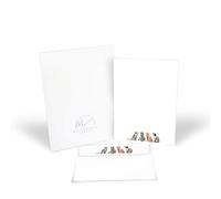 Me Loovely Four Cats Letter Writing Paper and Envelopes Set A5 Size Letters Papers Stationery Supplies for School Home & Office | Christmas Gifts (10 Letters and 10 Envelopes with Gift Envelope)