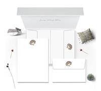 Me Loovely Hedgehog Letter Writing Papers with Envelopes Stationery Writing Supplies A5 Size Paper Set for Office Home & School | Christmas Gifts (40 Letters & 40 Envelopes in Gift Box)