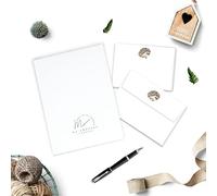 Me Loovely Hedgehog Notecard and Envelopes Sets All Occasion Flat Greeting Correspondence Cards A6 Size Notecards Set for Writing & Gifts (10 Cards and 10 Envelopes with Gift Envelope)
